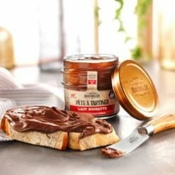 Devant -LE COMPTOIR DE MATHILDE Boutique chocolat au lait feuilletine pate a tartiner 600 g 1