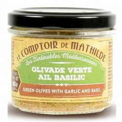 Olivade Verte Ail Basilic - 90g 3 Olivade Verte Ail Basilic - 90g